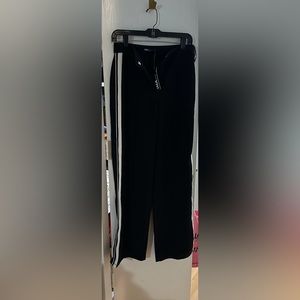 Black Dress Pants with white sStriping
